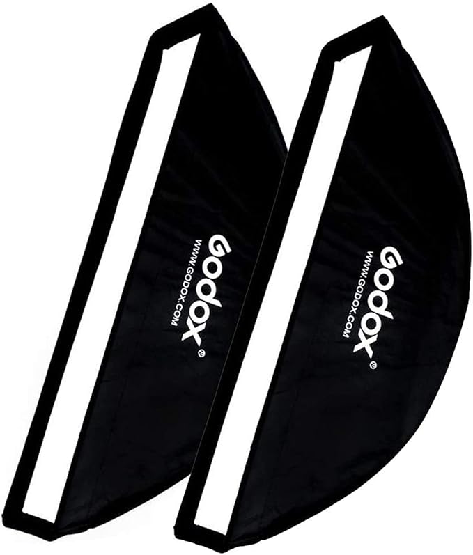 Godox Strip Softbox 35 x 160cm Honeycomb Grid Softbox & Bowens Mount Speedring Bowens Mount for Studio Strobe Flash Light Speedlight Speedlite (2PCS)
