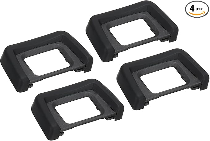 PATIKIL DK-24 Viewfinder Eyepiece Eyecup, 4 Pack Camera Eye Cup Protector for Nikon D5000 D5100 D3000 D3100 Digital Camera Block Flare Scratch Resistance, Black