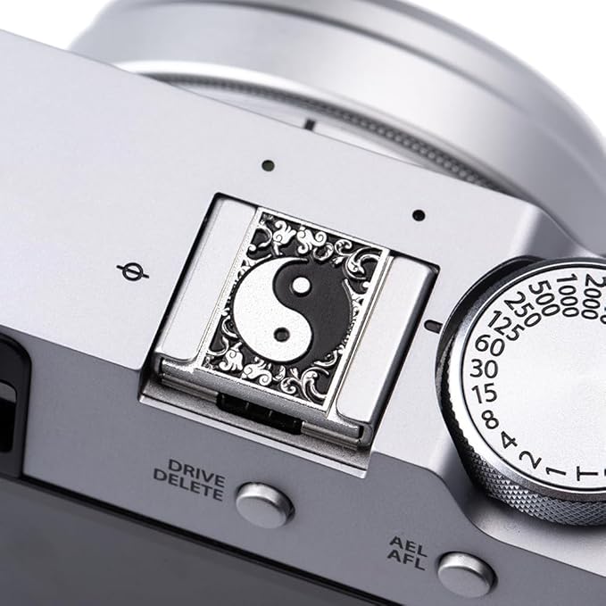 DBZZ Camera Soft Release Button, Shutter Button for Fujifilm X-T5 X-T4 X-T3 X-T30 X-T30 II X-T20 X-PRO3 X100VI X100V X-E4 X-E3 for zf (Eight Diagrams Cover)
