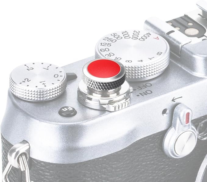 JJC Camera Soft Release Button, Shutter Button for Fuji Fujifilm X-T5 X-T4 X-T50 X-T30 III II X-PRO3 X100VI X100V X-E5 X-E4 X Half GFX100RF Sony RX1R II RX10 IV III Leica Q3 M10 M9 Nikon Zf Df F3