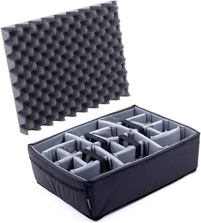 Pelican Color Case, Grey CVPKG Padded Divider Set for Pelican 1520 Case. Divider and lid Foam only.