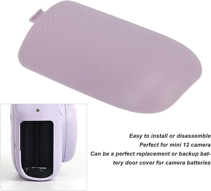 Camera Battery Door Cover Replacement for Mini 12, Portable Battery Side Cover for Mini 12 Camera, Easy to Install, for Camera Battery Security ()