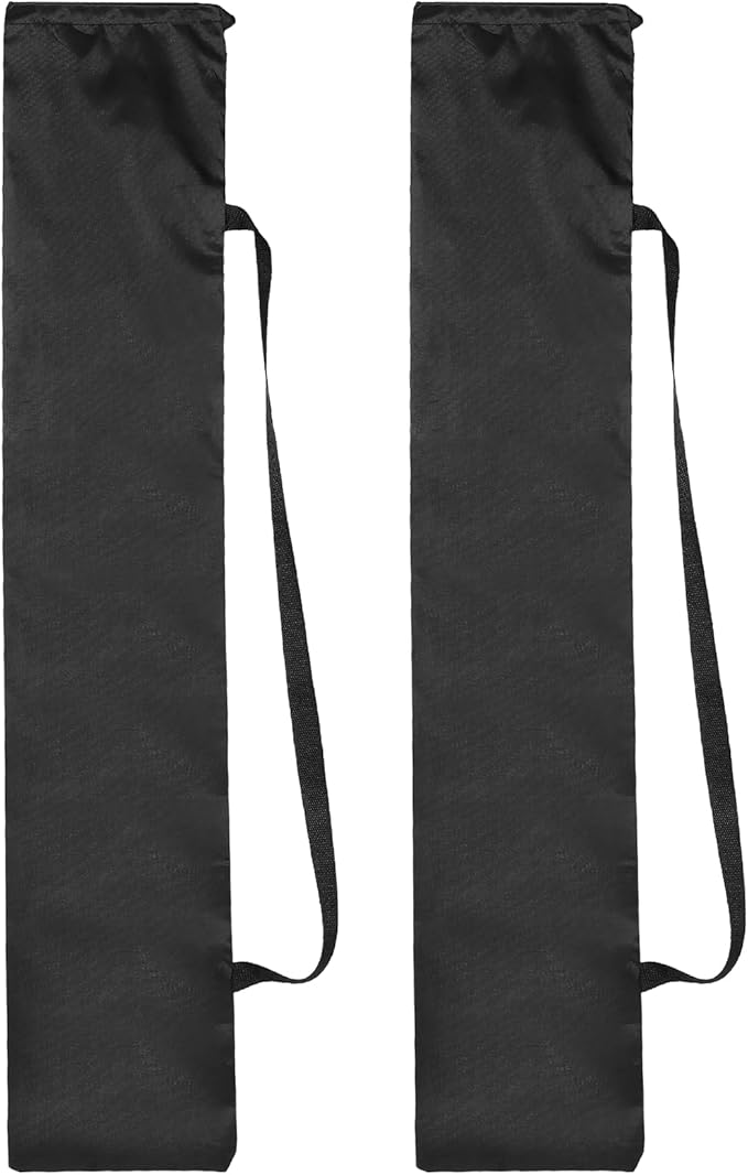 PATIKIL 39 x 8 Inch Tripod Carrying Case, 2 Pack Camera Tripod Carrying Bags Oxford Cloth Padded Bag for Camera Gear Mic Light Stand Sheet Music Photography Accessories, Black