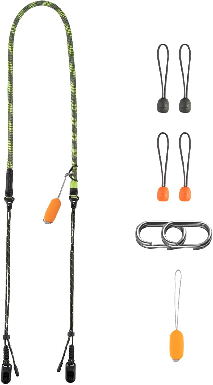 PGYTECH Camera Shoulder Strap Slim Outdoor Style, Adjustable 32.2-53.5in Quick Release Neck Strap for Compact Camera/Mirrorless/Phone, Abrasion-resistant, 66.1lb Capacity, Wilderness Green