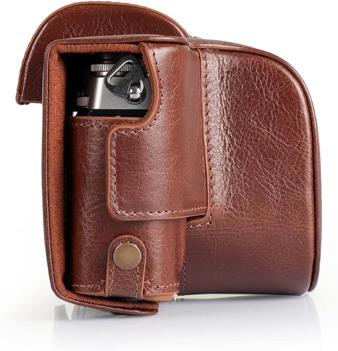 MegaGear MG2010 Ever Ready Genuine Leather Camera Case Compatible with Nikon Z fc (Brown)
