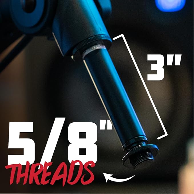 Gator Frameworks Extension Adapter for Braodcast Boom Arms, Pairs with all Gator Boom Arms (GFWMICBCBMEXT)