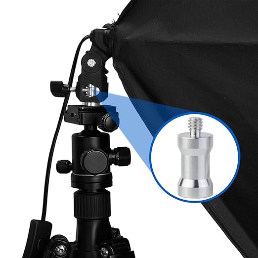 Homeet 16PCS Camera Screws Mount Set 1/4 Inch and 3/8 Inch Threaded Converter Screws Adapter Flash Shoe Mount for DSLR Camera/Tripod/Monopod/Ballhead/Flash Light/Quick Release Plate