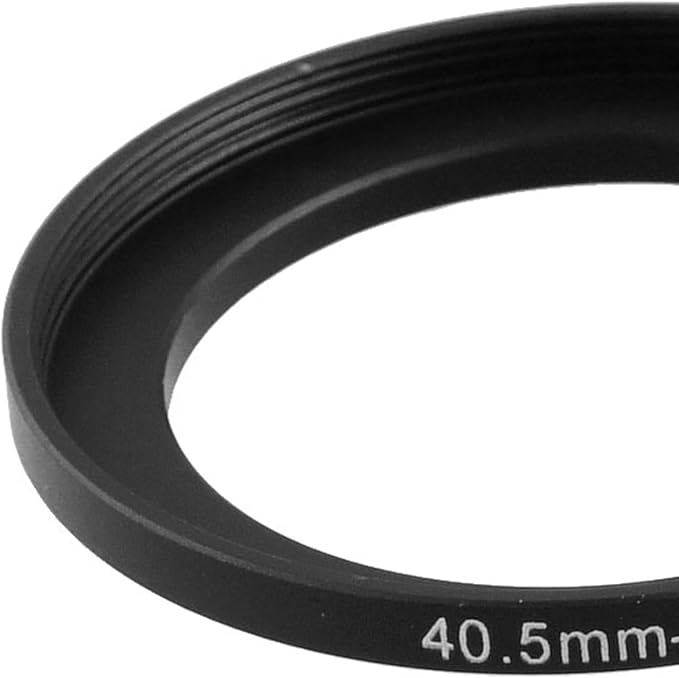 uxcell Filter Ring Step Up Adapter, Metal Camera Lens 40.5mm-49mm Camera Stepping Rings, Aluminum 40.5mm Male 49mm Female Filter Adapter Ring for Camera Lenses Hood, Black