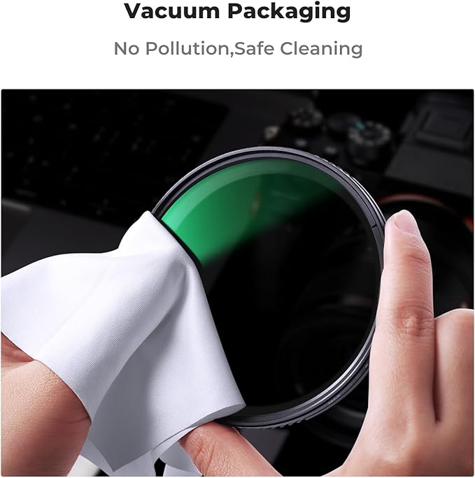 K&F CONCEPT 46mm MC UV Lens Protection Filter with Lens Cap Cleaning Cloth Optical Glass Ultra Slim 18 Multi-Layer Coatings Camera Lens UV Filter (K-Series)