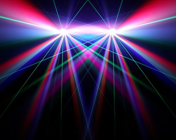 6×15W RGBW Bee-Eye Moving Head DJ Light – LED Ring & Starry Sky Effects, 540° Pan / 270° Tilt Stage Lighting with DMX512 Auto & Sound-Activated Modes for Parties, Clubs, Weddings