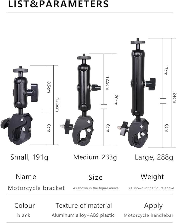 Super Clamp Mount with Dual 360° Ball Heads & Phone Holder, Heavy-Duty Camera Clamp Mount for GoPro Hero 13 12 11 10 9, Insta360, DJI Osmo, DSLR, Smartphones & Action Cameras (X019)