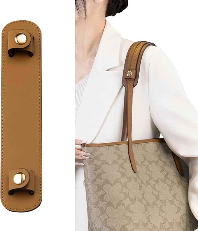 Shoulder Strap Pad Replacement,Microfiber Leather Strap Pads Detachable Cover for Tote Bag