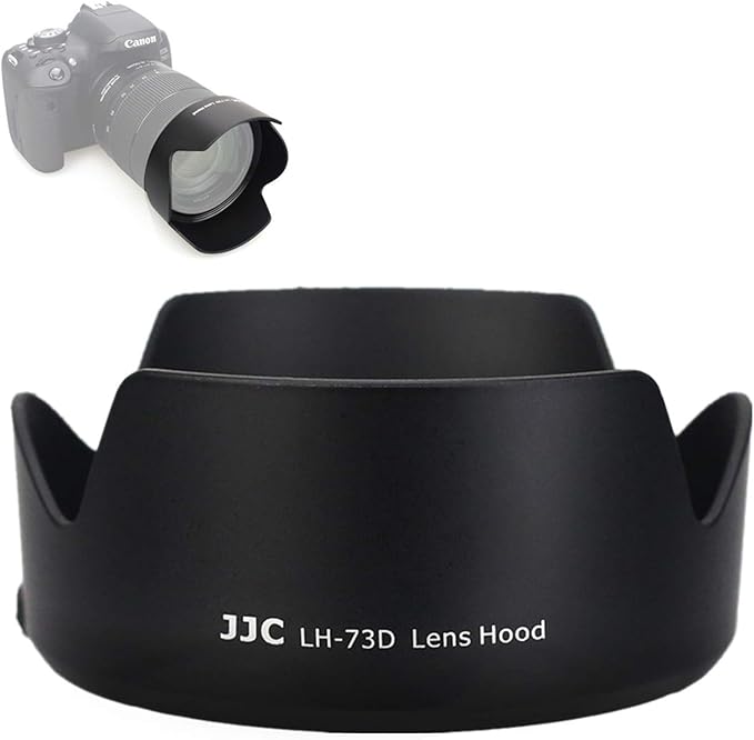 Reversible Lens Hood Shade Protector EW-73D Replacement for Canon RF 28-70mm F2.8 is STM & EF-S 18-135mm F3.5-5.6 is USM (Fits 18-135mm USM Only) & RF 24-105mm F4-7.1 is STM Lens