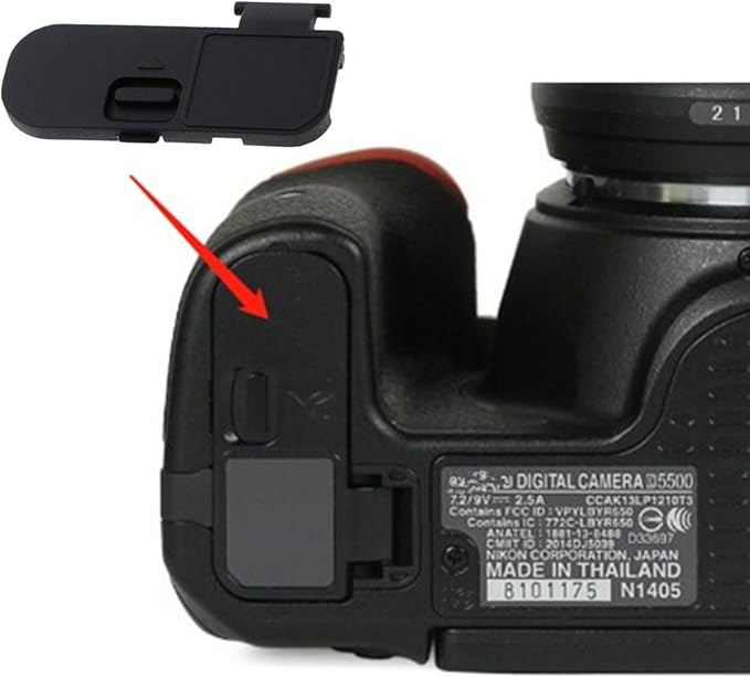 ZEZEFUFU Replacement Battery Door Cover Lid Cap for Nikon D5500 D5600 Camera