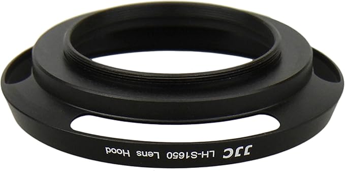 JJC Screw-in Mount Metal Lens Hood Shade Protector for Sony E PZ 16-50mm f/3.5-5.6 OSS & OSS II SELP1650 Lens On Sony ZV-1F ZV1F ZV-E10 A6600 A6500 A6400 A6300 A6100 A6000 A5100 A5000
