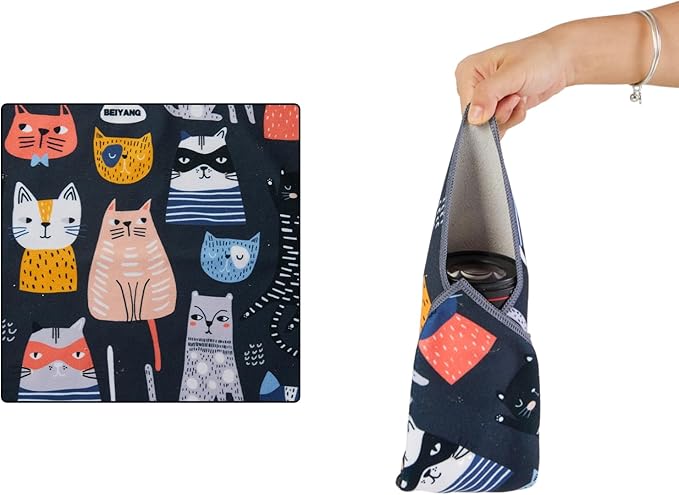 BEIYANG 17.7X17.7 Inch Camera Protective Wrap, Lens Protector Wrapper, Magic Self-Adhesive Cloth for Camera/Lens/Phone/DSLR/Laptop/Accessories, Anti Scratch Equipment Wrap Storage Pouch