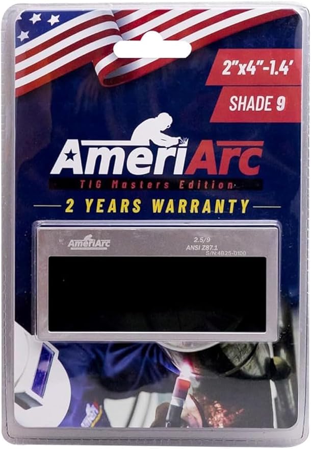 (TIG Masters Edition) Premium 2x4 Auto-Darkening Welding Lens - High-Definition Clarity (Shade 9, Masters Edition)
