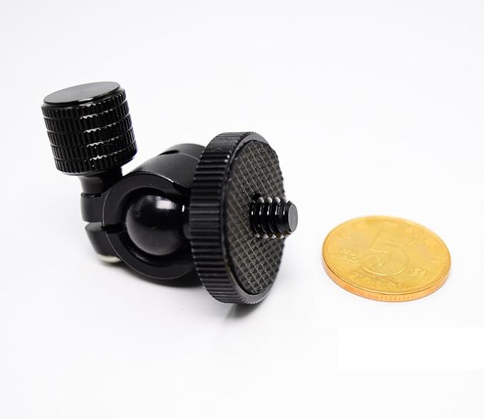 Koolehaoda Mini Ballhead Camera Tripod Ball Head Mount with 1/4" to1/4 Screw Connector