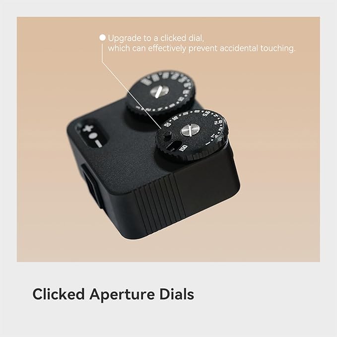TTARTISAN Light Meter II, Adjustable ISO Aperture and Shutter Speed with Cold Shoe Lightmeter for Film Camera Light Meter Photography (Black)