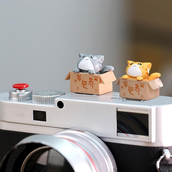 Camera Hot Shoe Cover, Cartoon Hot Shoe Cap, Hot Shoe Protector Compatible with Sony Fujifilm Fuji Canon Nikon Pentax Leical Panasonic (2pcs Cat)