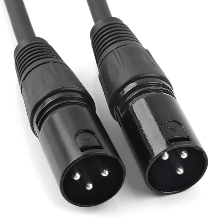 Disino XLR Splitter Cable, 1 Female to 2 Male Patch Microphone Cable XLR Y Splitter Cable Balanced Splitter Cord (3 Pin Male to 1 Female)- 5 Feet