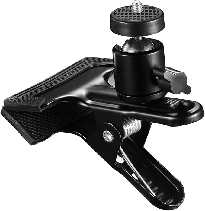 SUPON Multi-Function Tripod Clip Clamp Flash Holder Mount with 360 Swivel Photography Ball-Head for SLR, DSLR, Video Cameras, Studio Backdrop