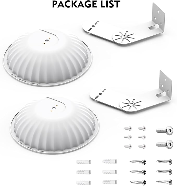 2 Pack Wall Mount with Rain Cover for WYZE Cam Pan V3/V2, Weatherproof Sun Shade and Outside Metal Corner Mount, Reduce Blind Spots for Outdoor Use