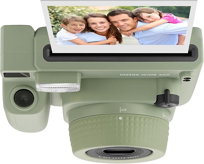 Fujifilm Instax Wide 400 Instant Camera + Camera Case + 4 AA Batteries + Photo Album, Cleaning Pen (60 Sheets)