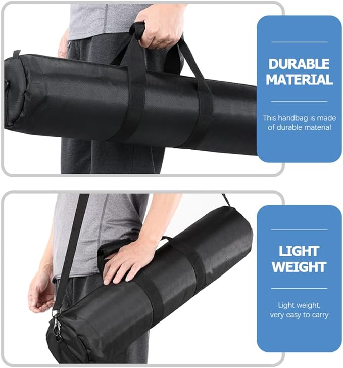 Foam Padded Tripod Carrying Bag with Shoulder Strap 65cm Thick Sturdy Equipment Storage Case for Outdoor Photography Light Stand Monopod