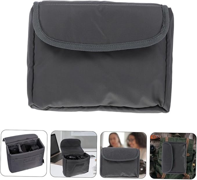 SHOWERORO Camera Bag Insert Padded DSLR Camera Lens Case Portable Travel Protective Bag for Photographers Large Blue