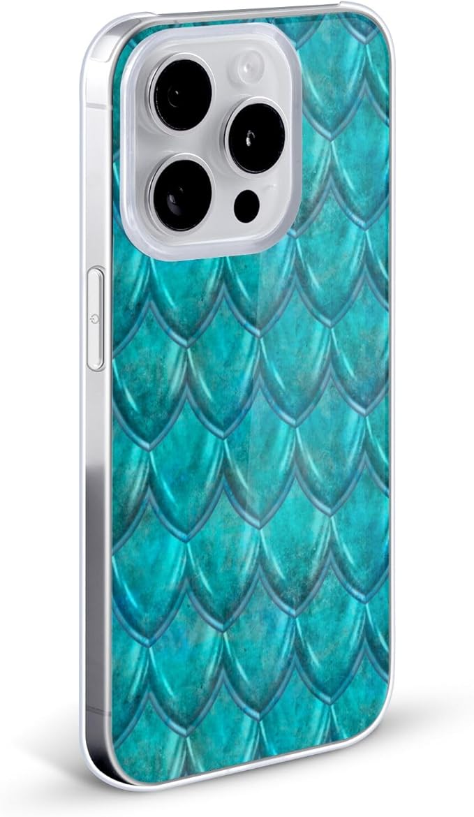 Head Case Designs Officially Licensed LebensArt Teal Mermaid Patterns 2 Hard Back Case Compatible with Apple iPhone 15 Pro Max