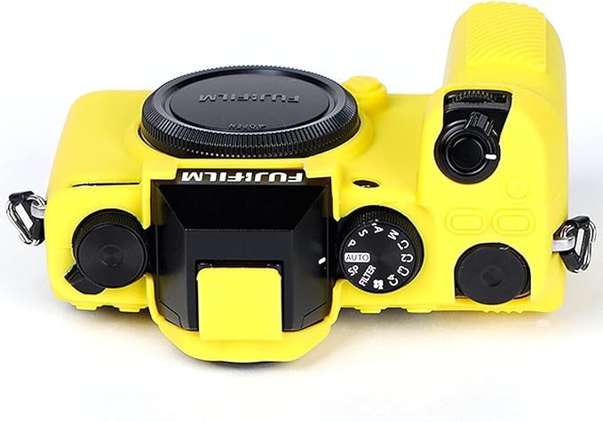 Professional Secure Silicone Camera Cases Bag Housing Rubber Body Skin for Fujifilm X-S10 Mirrorless Camera Fuji XS10 Protective Case (Yellow)