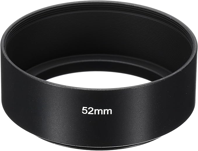 PATIKIL 52mm Lens Hood, Standard Focus Frosted Surface Anti-Reflective Inside Hood for Camera Lens, Black for Nikon, for Fujifilm, for Pentax, for Leica