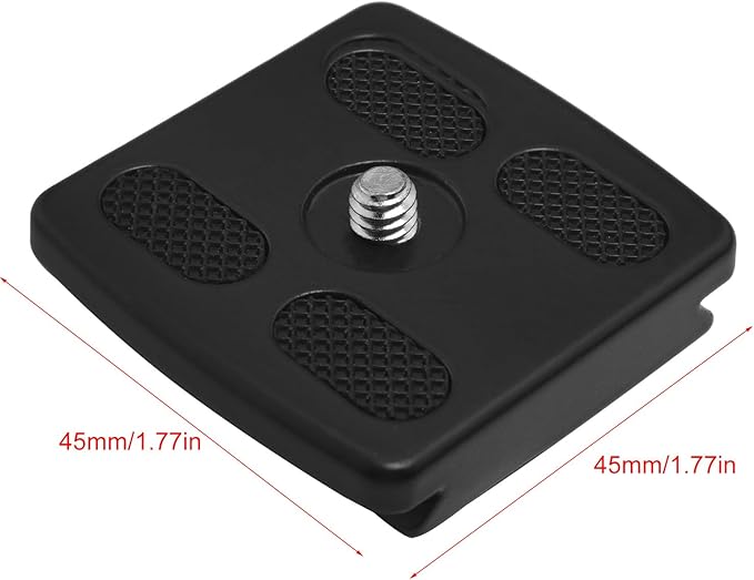 Aluminium Alloy Head Quick Release Plate Universal SLR Camera Tripod Ball Head 1/4 Clip Metal Quick Release Plate 45x45mm Universal Camera Quick Release Mounting Plate