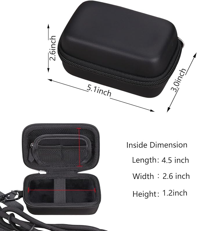 Tourmate Hard Storage Case for Digital KODAK PIXPRO FZ55/ FZ45/ FZ43/ FZ53 Camera,Travel Case for KODAK EKTAR H35N/H35(Only Box) (PU, Black)