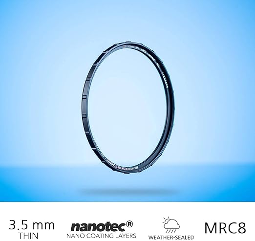 86mm X2 UV Filter for Camera Lenses - UV Protection Photography Filter with Lens Cloth - MRC8, Nanotec Coatings, Ultra-Slim, Traction Frame, Weather-Sealed by Breakthrough Photography
