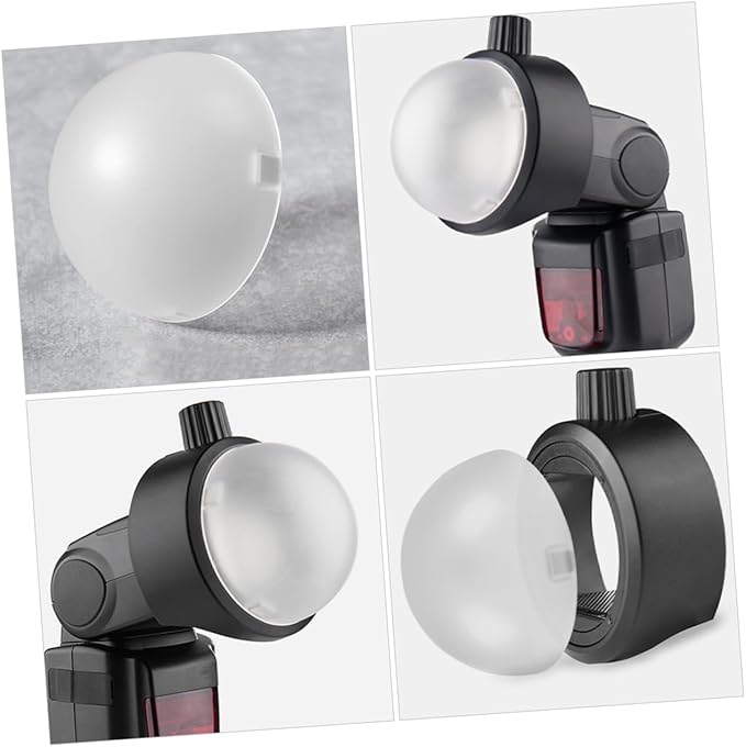 Artibetter Flash Lamp Cover Dome Diffuser for Photography Lightweight Shade for Even Light Distribution Essential Accessory for Shooting