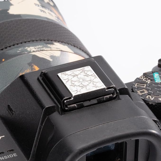 Cherry Blossom Pattern Camera Metal hot Shoe Cover for Sony A1 A7C A7CR A7CII A7M2 A7M3 A7R4 A7R5 A7S3 A6700 A6600 A6500 (Aluminum Alloy-for Sony)