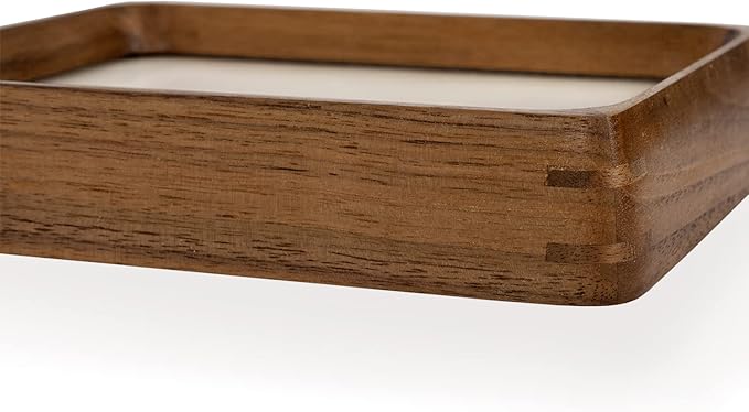 Natural Wood Photo Frames Inspired Tabletop Picture Frame with Mat, Vertical or Horizontal Display (Walnut, 3x4 matted to 2x3)