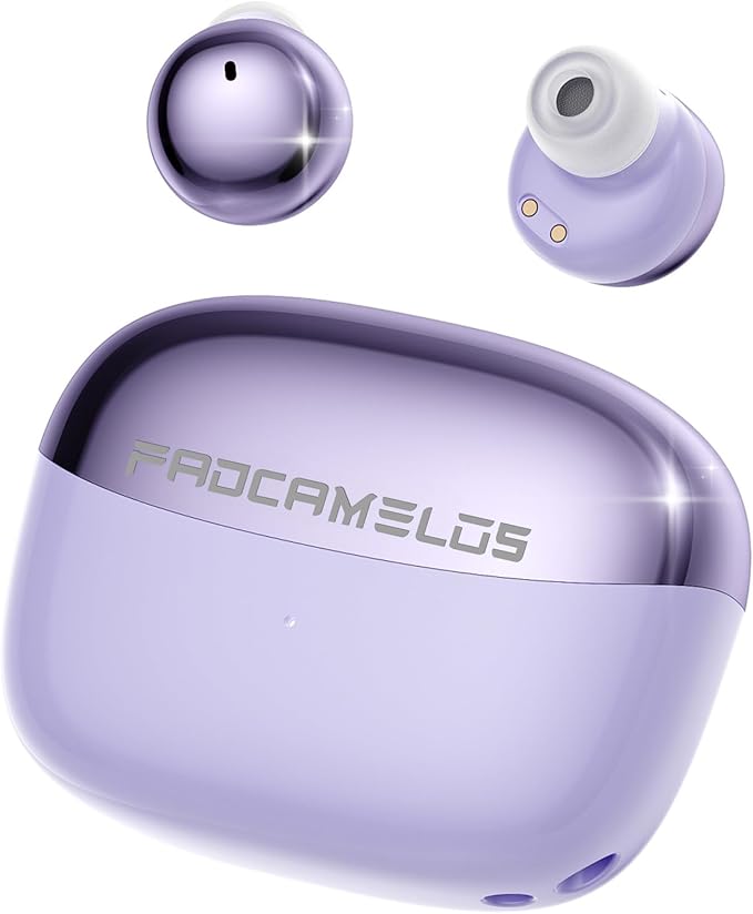 Aesthetic 2-in-1 Wireless Earbuds, Bluetooth 6.0 Ultra-Mini Stylish Headphones for Sleep & Day, Built in Mics & Enhanced Bass Earphones, IPX5 Waterproof All in Comfortable Ear Buds