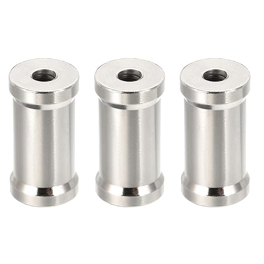 PATIKIL Camera Spigot Screws Converter 1/4" to 3/8" Female to Female, 3 Pack Tripod Screw Adapters Spigot Stud for Light Stand Hot Shoe Cold Shoe Adapter Ball Head Flash, Black