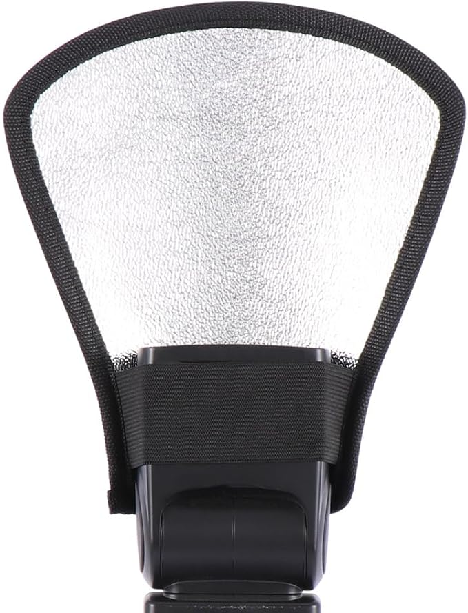 Leadigol 2PCS Flash Diffuser,Camera Flash Diffuser Double-Sided Flash Softbox Photo Light Reflector with Elastic Strap