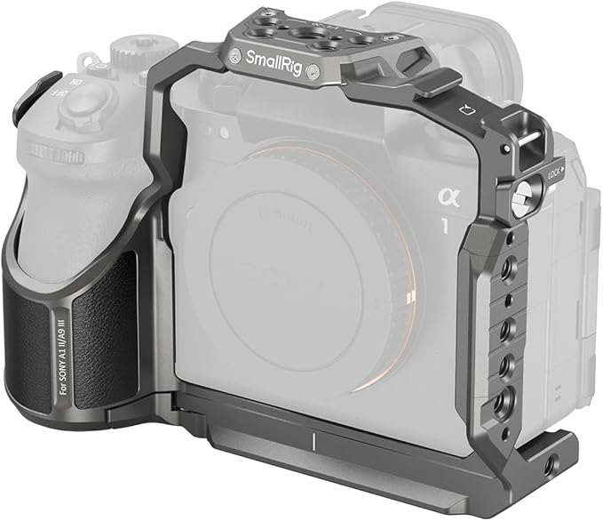 SmallRig Hawklock Quick Release Cage for Sony Alpha 1 II/Alpha 9 III, Multiple Installation Points, Built-in Quick Release Plate for Arca and HawkLock H21 NATO Rail