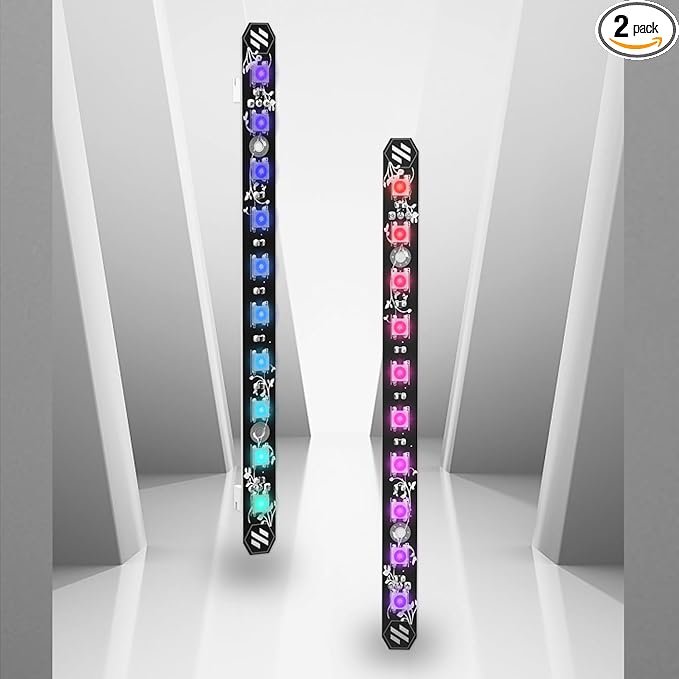 2pcs 270mm Full Color RGB Hard Light Strip Daylight On a Stick XXL PCB Kits 5V Lamp Bar WS2812B Marquee LED Compatible with Voron 2.4 / Trident 3D Printer Accessories