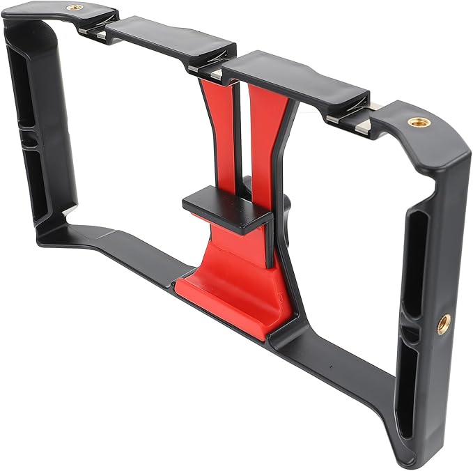DOITOOL Handheld Phone Stabilizer Grip Smartphone Video Rig Cage for Live Streaming Filmmakers Portable Video Holder Compatible with Smartphones