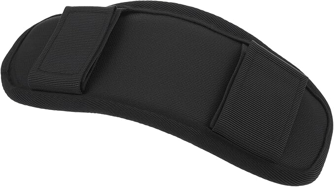 Soft Shoulder Pads for Backpack Straps - Breathable & Adjustable Cushion Pad Fits Laptop Bag, Travel Bag, Camera Strap (Black)