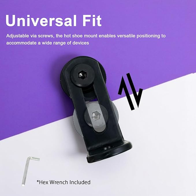 Cold Shoe Camera Mount Adapter for DJI Mic 3 Mini 2 1 Rode Go II Micro Hollyland Lark Synco Insta360 X5 Air Mic Wireless Lavalier Magnetic Microphone Transmitter Receiver Clip Clamp Accessories