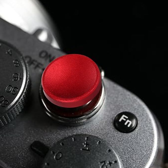 Shutter Release Buttons, 4Pcs Aluminum Alloy Concave Shutter Release for X100 X100S X10 X20 X-E1 XE2S X100F, for