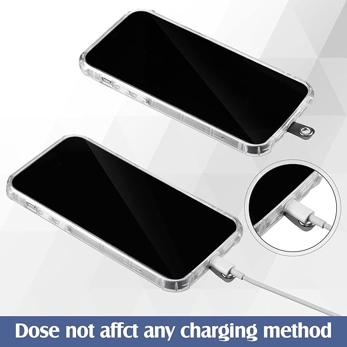 Sinmoe 24 Pcs Phone Lanyard Tab Universal Phone Tether Patches TPU Replacement Patches Compatible Telephone Case Cell Smartphone Case Safety Lanyard Non Adhesive