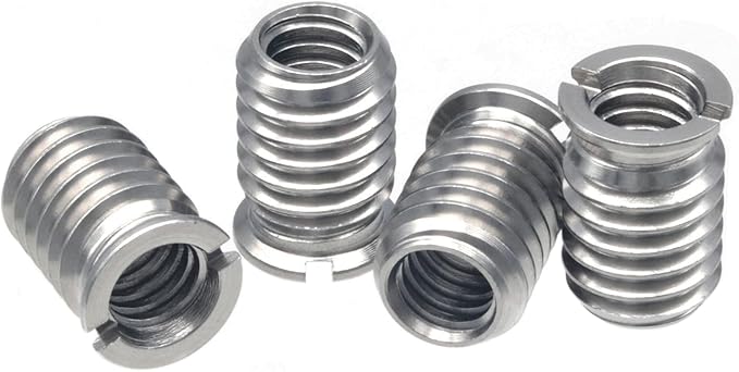 Stainless Steel 1/4"-20 Female to 3/8"-16 Male Screw Adapter 4 Pieces 14mm Height